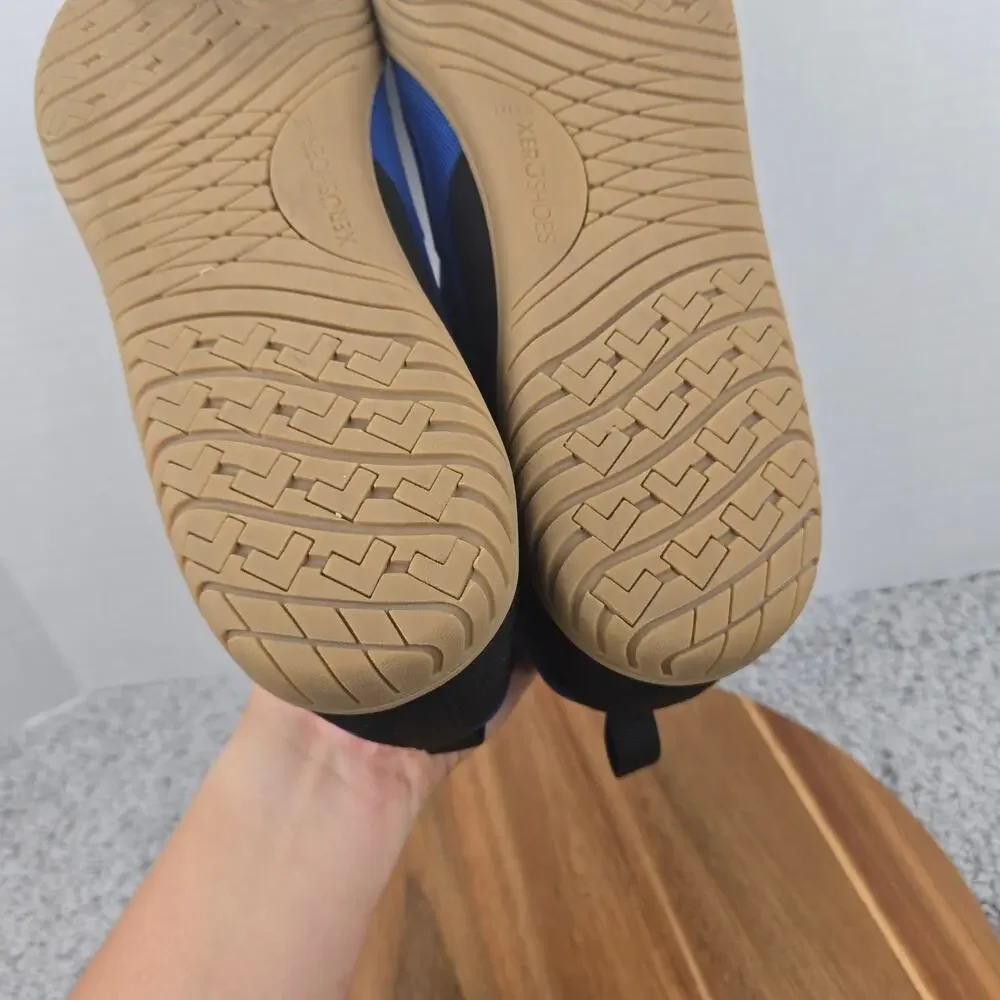 Xero Shoes Mens 12.5 360 Blue Black Gum Minimalist Barefoot Gym CrossFit Trainer